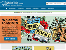 Tablet Screenshot of countylibrary.org